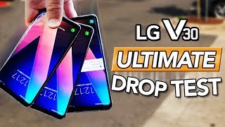 LG V30 ULTIMATE Durability Drop Test VS iPhone 8 Note 8 [upl. by Agbogla]