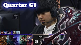 GEN vs DK  Game 1  Quarter Finals LoL Worlds 2022  GenG vs DAMWON Kia  G1 full game [upl. by Atterbury]