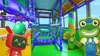 Party Bus For Children  Double Decker Indoor Playground  Geckos Real Vehicles [upl. by Lazarus]