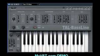 MyVST Demo TALBassLine [upl. by Charmion967]