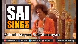 Sai Sings  Subrahmanyam  Sathya Sai Baba singing Bhajans  sai baba bhajans [upl. by Ecneps547]