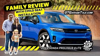 2024 Honda Prologue Elite  Family Review with Child Seat Installation [upl. by Clem]