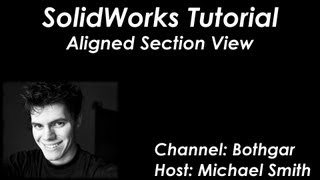 SolidWorks Tutorial Aligned Section View [upl. by Torrance]