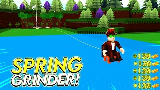 Insane Spring Gold Grinder Tutorial In Roblox Build A Boat For Treasure [upl. by Amelie239]