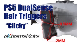 PS5 DualSense Controller Clicky Hair Trigger Kit Installation Guide  eXtremeRate [upl. by Okoy302]