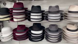 Mens Fedora hats by Miller Hats in many colors fedorahat hats mensfashion [upl. by Nannarb]