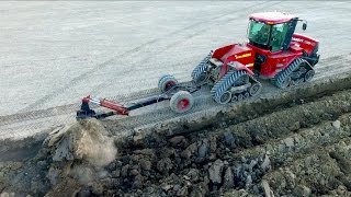 Deep ploughing amp Field Leveling  CASE IH Quadtrac 450 amp STX 375  Gebr Bork diepploegen  Plowing [upl. by Lihas]