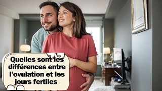 Quelles sont les différences entre lovulation et les jours fertiles [upl. by Cosetta]