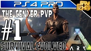 ARK OFFICIAL PVP on PS4 THE CENTER  EP 1  THEY MESSED WITH THE WRONG GUY [upl. by Adnorahc864]