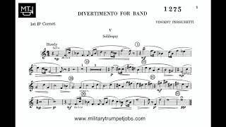 Persichetti  Divertimento for Band V Soliloquy Trumpet Solo [upl. by Peggy302]