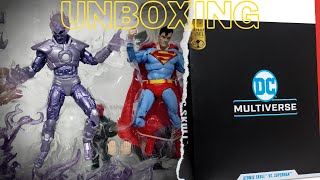 Mcfarlane Atomic Skull vs Superman 2 pack Unboxing [upl. by Gwyneth]