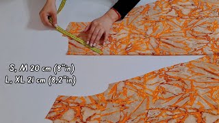 🥀New Very Simple Very Cute So Easy Pattern Dresses Tutorial💃Only 17 meter fabric Only 10 Minute Sew [upl. by Justinian567]