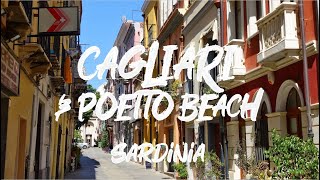 CAGLIARI amp POETTO BEACH – Sardinia 🇮🇹 Full HD [upl. by Burnside]