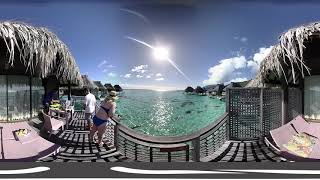 Breakfast delivered by Canoe at Hilton Moorea 360 VR [upl. by Aehsila]