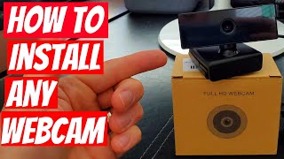 HOW TO INSTALL ANY WEBCAM  QUICK amp EASY [upl. by Ahsimet]