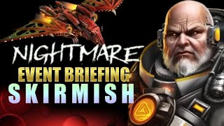 War Commander October 2024 Nightmare Skirmish event Briefing [upl. by Pember25]