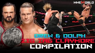 DREW MCINTYRE amp DOLPH ZIGLER  ZIG ZAG CLAYMORE COMPILATION [upl. by Eenej671]