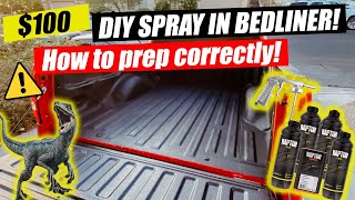 DIY Raptor Spray In BedLiner from Amazon Cheap and EASY [upl. by Uhile]