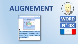 Word 08  Comment aligner du texte dans Word [upl. by Ahsiekram]