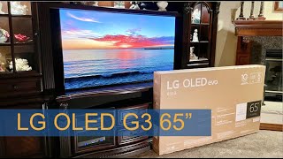 LG OLED G3 65quot Unboxing Installation Setup and Demos All New G Series for 2023 [upl. by Henriette896]