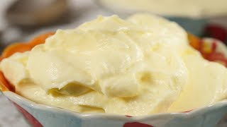 Creme Fraiche Recipe Demonstration  Joyofbakingcom [upl. by Ynohtna]