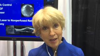 Dr Julia Haller comments on results of a NIH study Eylea vs Avastin or Lucentis [upl. by Tristam]