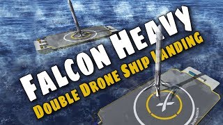 SpaceX Falcon Heavy Double Drone Ship Landing  All you need to know  KSP [upl. by Licko]