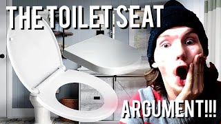 SHOULD YOU LEAVE THE TOILET SEAT UP OR DOWN REACTIONCOMMENTARY hygiene bathroom feminist [upl. by Elisabeth]