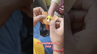 Iv cannulation for child iv injection shrorts trending nursing doctor drxsachin12 [upl. by Suilenrac]