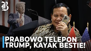 Prabowo Telepon Donald Trump Ucapkan Selamat Menang Pilpres AS [upl. by Ayat]