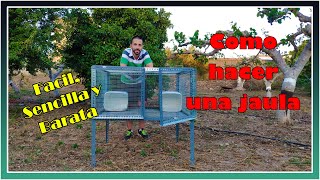 🛠️ Como hacer una JAULA para Gallinas y Pollos paso a paso BARATO y SENCILLO [upl. by Leahcimed37]