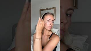 GLOSSIER PERFECTING SKIN TINT 😍🤍 cleangirllook grwmmakeup grwm makeuproutine skintint [upl. by Ynahteb]