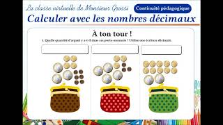 Mathématiques  Laddition des nombres décimaux avec la monnaie [upl. by Tristan]