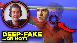 SPIDERMAN NO WAY HOME Andrew Garfield quotLeakquot Explained VFX Analysis [upl. by Eicyaj147]