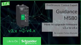 Modicon M580  How to upgrade firmware from v3x to v4x [upl. by Armalda]