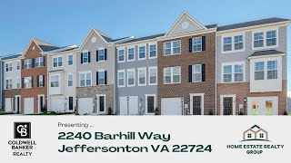 2440 Barhill Way Jeffersonton VA 22724 [upl. by Aloeda]