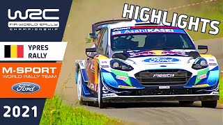 Renties Ypres Rally Belgium 2021  MSport Ford WRC HIGHLIGHTS Day 1  Greensmith  Fourmaux [upl. by Haisoj]