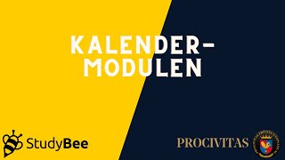 StudyBee Del 11  Kalendermodulen [upl. by Bud]