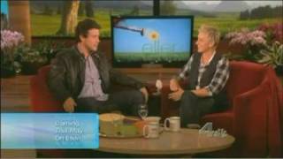 Cory Monteith from Glee on The Ellen Show 51110 [upl. by Nytsirc302]