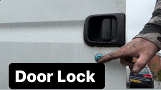 Early Vauxhall Movano Citroen Relay Peugeot Boxer Fiat Ducato Door Lock Replacement [upl. by Berck29]