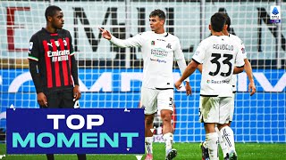 Maldini scores against Milan  Top Moment  MilanSpezia  Serie A 202223 [upl. by Pouncey]