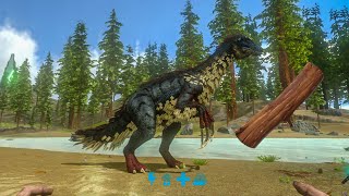 Ark Mobile Tame High Level Therizinosaur Change Base Location [upl. by Antoinetta]