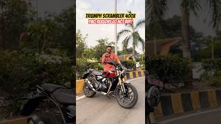 2 REASONS to NOT BUY the Triumph Scrambler 400 X  BikeWale shorts [upl. by Aihpos]