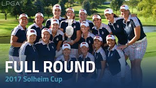 Full Round  2017 Solheim Cup Sunday Singles [upl. by Leann]