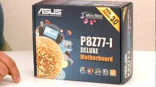 ASUS P8Z77I Deluxe Motherboard Handson Review [upl. by Asilef]