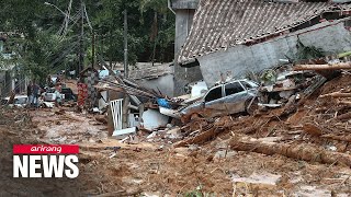 At least 36 killed in Brazilian floods carnival celebrations canceled in some regions [upl. by Loyce]