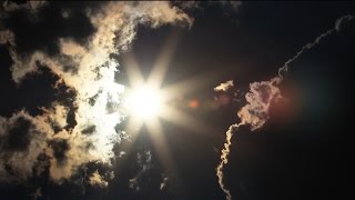 Sun Burst Between Erie Clouds Time Lapse  Royalty Free HD Stock Video Footage [upl. by Novyart295]