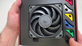 UNBOXING Noctua NFA12x25 PWM chromaxBlackswap Premium Quiet Fan 4Pin 120mm Black [upl. by Amadis]