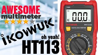 IKOVWUK HT113 CHEAPO Multimeter Review amp Teardown [upl. by Auqenet]