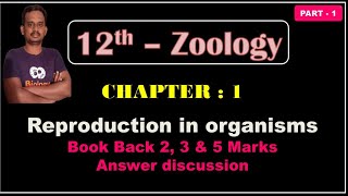 12th zoology chapter 1 book back answers  zoology lesson 1 book back answers  12 th Zoology [upl. by Hillyer]